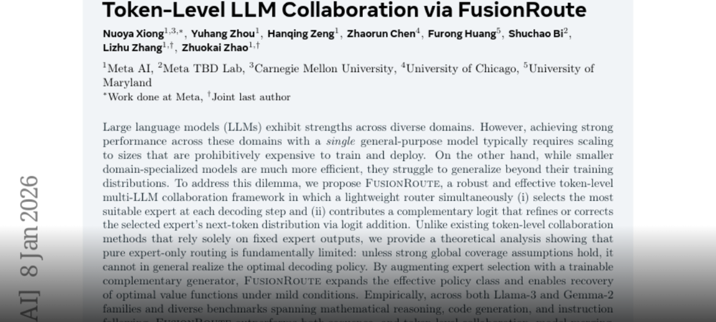 Token-Level LLM Collaboration via FusionRoute