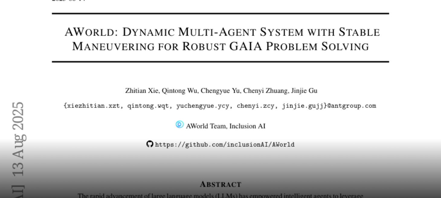 AWorld: Dynamic Multi-Agent System with Stable Maneuvering for Robust  GAIA Problem Solving