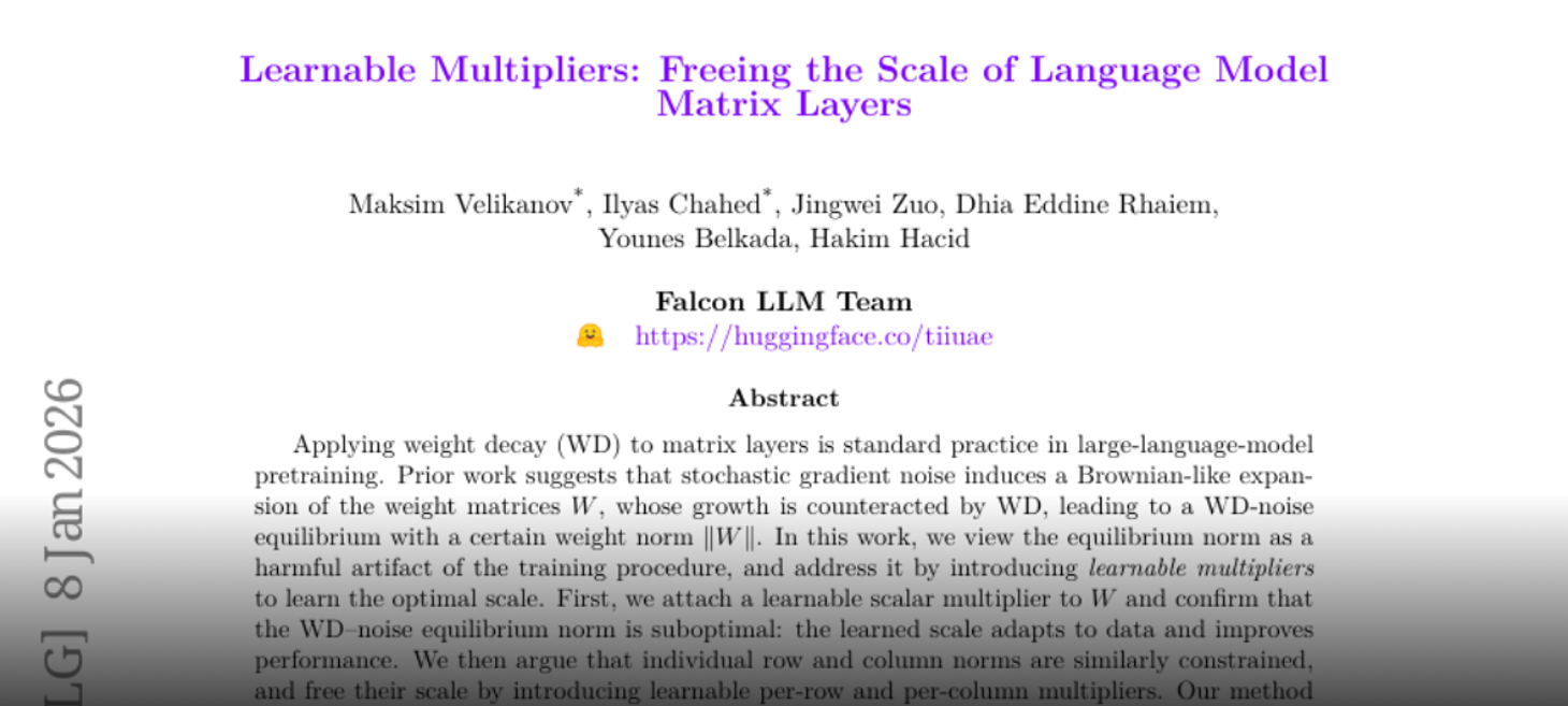 Learnable Multipliers: Freeing the Scale of Language Model Matrix Layers