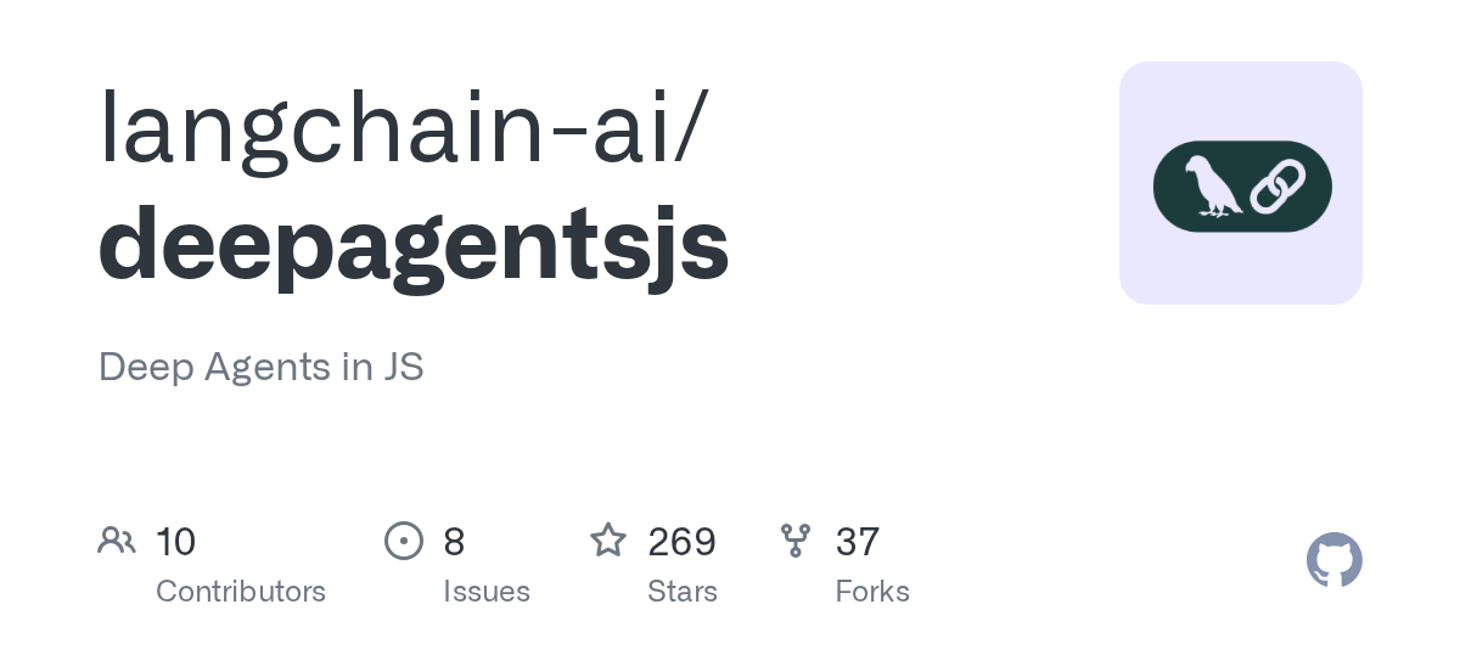langchain-ai/deepagentsjs: Deep Agents in JS